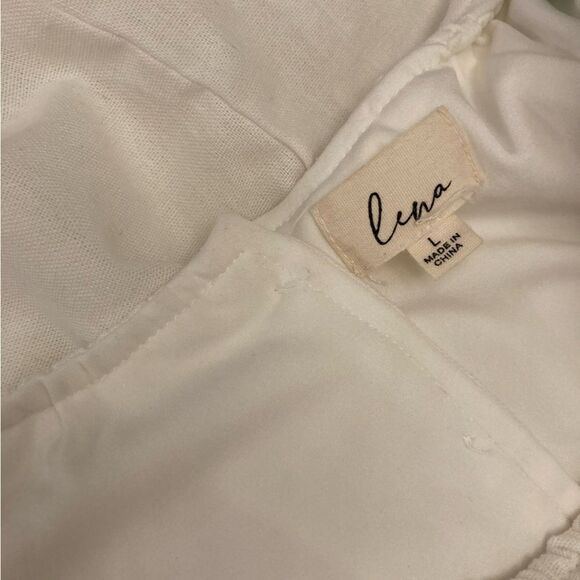 ❤️ Lena White puff Sleeve Open Back Angelcore clean Cut Out Maxi Dress Lined L - Picture 5 of 8